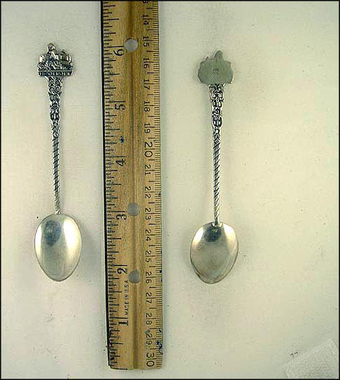 Lichenstein, Buildings, 800 Fine, Liechtenstein Souvenir Spoon MAIN