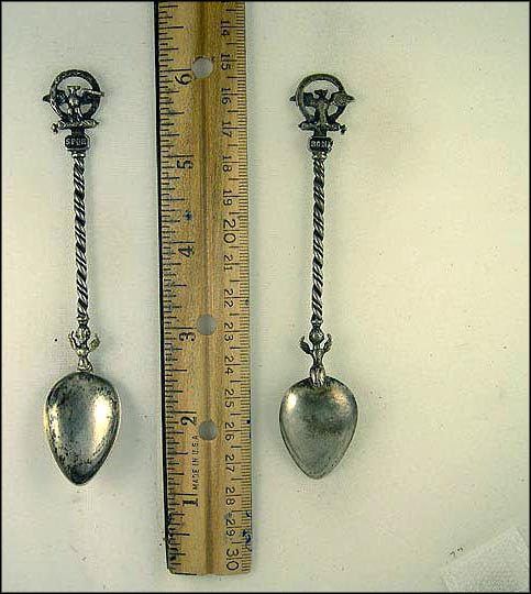 SPQR is Municipal Acronym for Rome, Rome, Italian Somaliland Souvenir Spoon MAIN