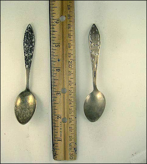 Cut Out Maple Leaves, Banff, Canada Souvenir Spoon MAIN