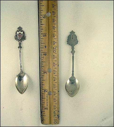 Crest Sun over Union Jack, Victoria, Canada Souvenir Spoon MAIN
