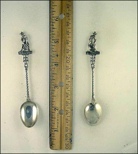 Man Cutting Fruit Machete, Nassau, Bahamas Souvenir Spoon MAIN