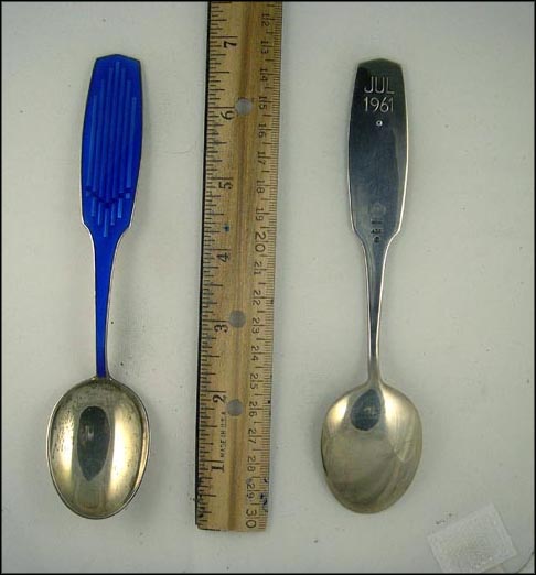 Denmark Enamel, Denmark Souvenir Spoon MAIN