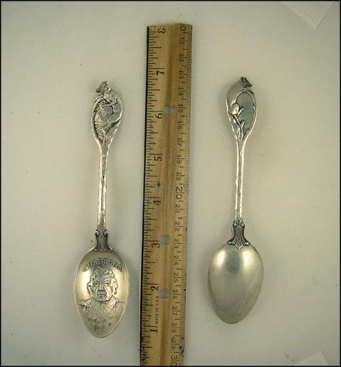 Fox River Valley Indian, Shabbona, Illinois Souvenir Spoon MAIN