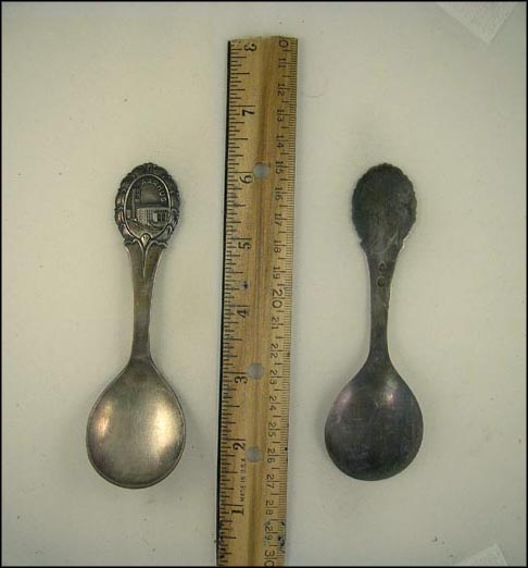 Landmark Building with Clock, Aarhus, Denmark Souvenir Spoon MAIN