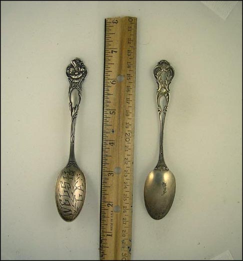 Engraved, Flower, Welsh, Louisiana Souvenir Spoon MAIN