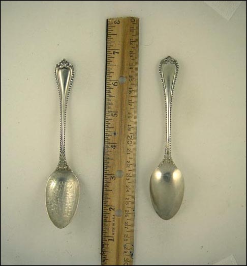 Knight's Hotel, Engraved, Beading, Ashland, Wisconsin Souvenir Spoon MAIN