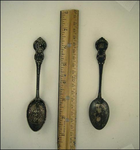 Williston Church, Bible, Seal, For Christ and the Church, Williston, Vermont Souvenir Spoon MAIN