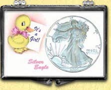 Snaplock - It's A Girl - Duck - Silver Eagle MAIN