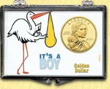 Snaplock - It's A Boy - Stork - Golden Dollar MAIN