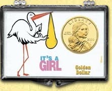 Snaplock - It's A Girl - Stork - Golden Dollar MAIN