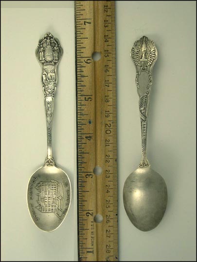 State Capitol, State Seal, Water Fall, Albany, New York Souvenir Spoon MAIN