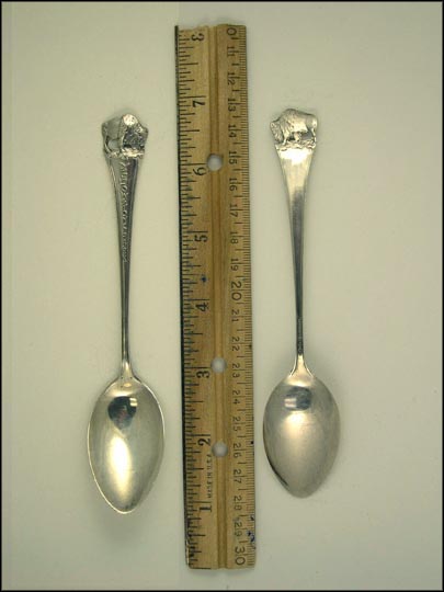 Yellowstone Park, Cut Out Buffalo Souvenir Spoon MAIN