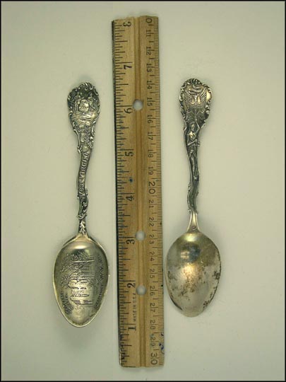 St. George Chapel 1748, State Seal, Charles Town, West Virginia Souvenir Spoon MAIN
