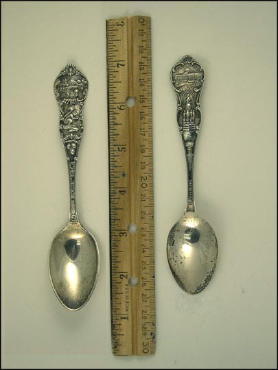 Jewel Monument, State Capital, State Seal, Squirrel, Columbus, Ohio Souvenir Spoon MAIN