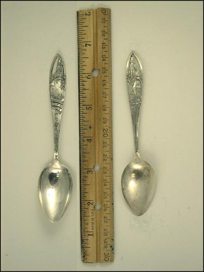 Cut Out Christ Church Built in 1787, Where George Washington Was A Vestryman, Alexandria, Virginia Souvenir Spoon MAIN