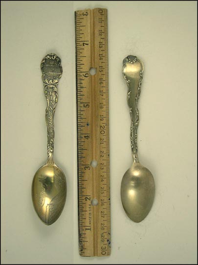 Mountains, State Seal, Lookout Mountain, Tennessee Souvenir Spoon MAIN