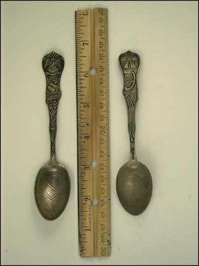 State Seal, Native American Symbols, New Orleans, Louisiana Souvenir Spoon MAIN