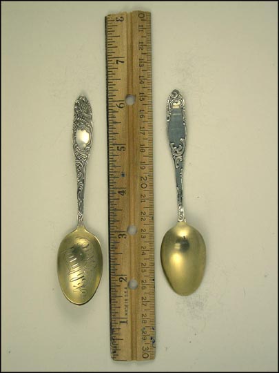 Flower and Scroll Handle, Ashland, Ohio Souvenir Spoon MAIN