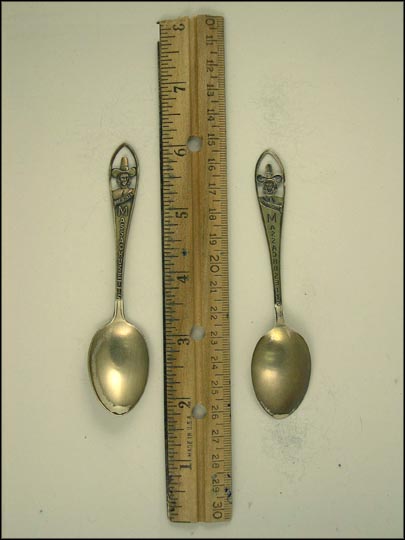 Cut Out Bust, Bay State, Massachusetts Souvenir Spoon MAIN