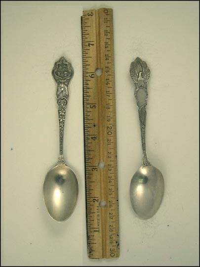 State Seal, Horse, Ram, Buckeye Leaves, Ohio Souvenir Spoon MAIN