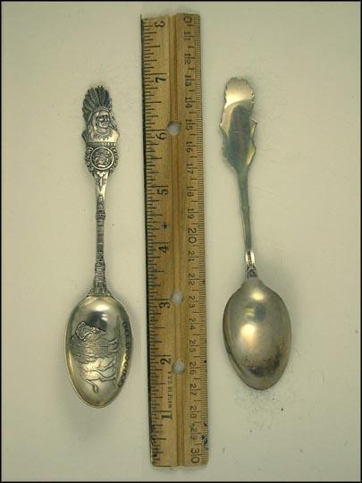 Buffalo, State Seal, Red Jacket, Buffalo, New York Souvenir Spoon MAIN