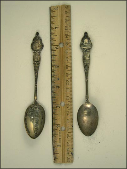 State Seal, Alligator Around Palm Tree, Slave Marker. Pineapple, Hotel Royal Palm,... Souvenir Spoon MAIN