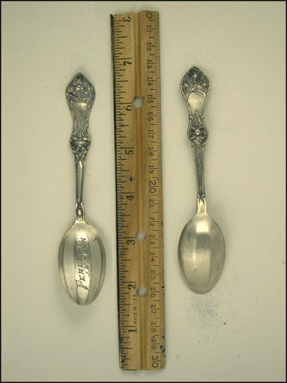 Flowers on Handle, Perley, Minnesota Souvenir Spoon MAIN