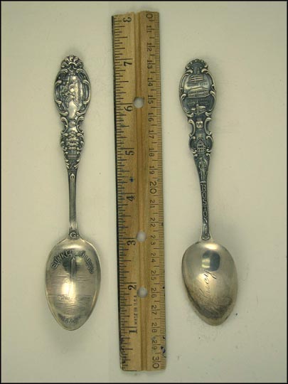 Bunker Hill 1775, Washington Elm Cambridge, Baked Beans, Paul Revere,... Souvenir Spoon MAIN