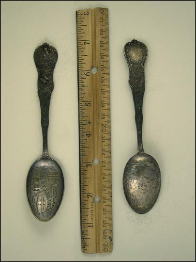 US Court House and Post Office, T.E. Schumpert Memorial, Central High School,... Souvenir Spoon MAIN