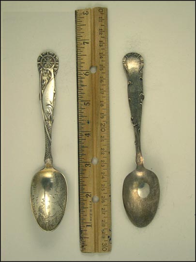Catalina Island, Fish, Net, Compass, Fishing Poll, California Souvenir Spoon MAIN