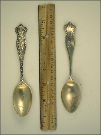 Woman, Flowers, Denver, Colorado Souvenir Spoon MAIN
