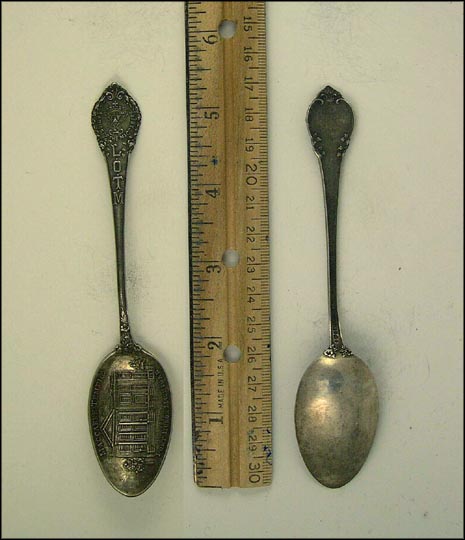 Maccabee Temple, LOTM, Ladies of the Maccabees Symbol, Port Huron, Michigan Souvenir Spoon MAIN