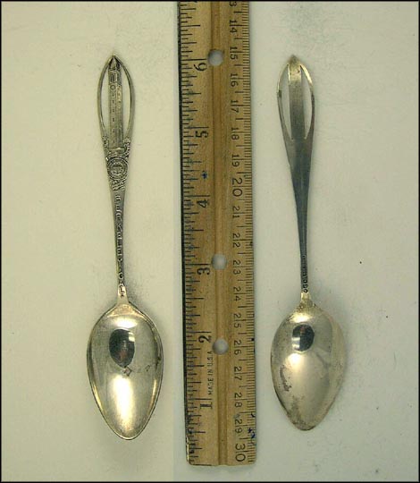 Cut Out Campanile Tower, Seal of University of California, Berkeley, California Souvenir Spoon MAIN