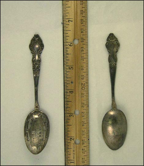 Public Library, Chicago, Illinois Souvenir Spoon MAIN