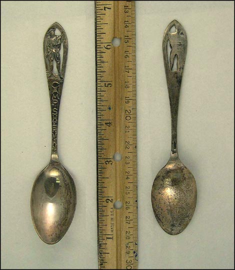 Cut Out Soldier, Camp Sherman, Chillicothe, Ohio Souvenir Spoon MAIN