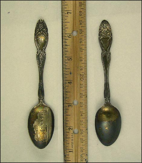 Memorial Hall, Lima, Ohio Souvenir Spoon MAIN