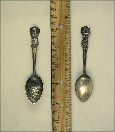 Christ Church, Washington Monument, White House, Mount Vernon, Washington's... Souvenir Spoon MAIN