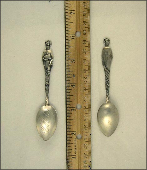 College Graduate, Wellesley, Massachusetts Souvenir Spoon MAIN