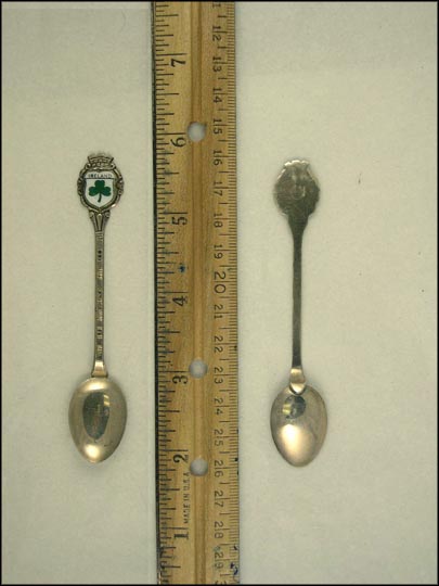 Enameled Clover Souvenir Spoon MAIN