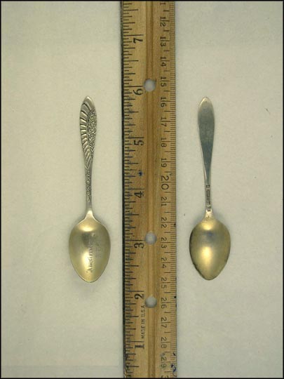 Flower Handle, Amsterdam, New York Souvenir Spoon MAIN