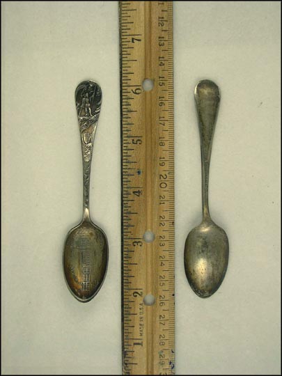 Woman's Building, Christopher Columbus 1492, Not Silver Souvenir Spoon MAIN