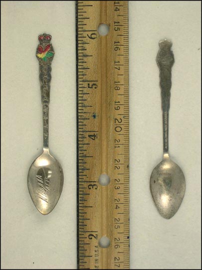 Enameled Maple Leaf, Niagara Falls, Canada Souvenir Spoon MAIN