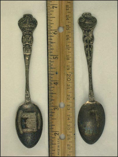 Columbus Cathedral, Prado, El Morro, Palm Tree, Habana, Cuba Souvenir Spoon MAIN
