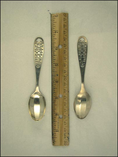 Cut Out Name, Cambridge, Ohio Souvenir Spoon MAIN