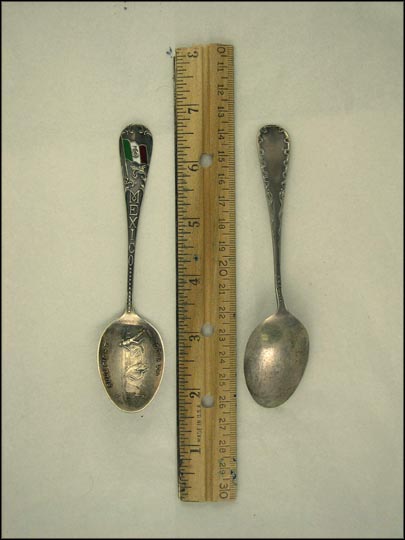 Bullfight, Enameled Flag Souvenir Spoon MAIN