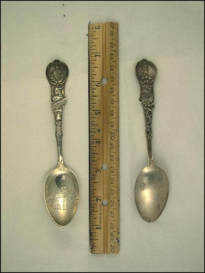 3rd National Capitol, Liberty Bell, William Penn, State Seal, York, Pennsylvania Souvenir Spoon MAIN