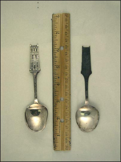 Cut Out Fortress, Tonsberg, Norway Souvenir Spoon MAIN