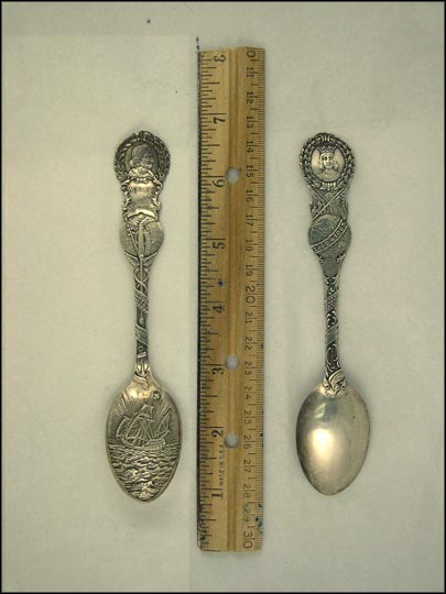 World's Columbia Exposition, Ship, 1492*1893, Sword Souvenir Spoon MAIN