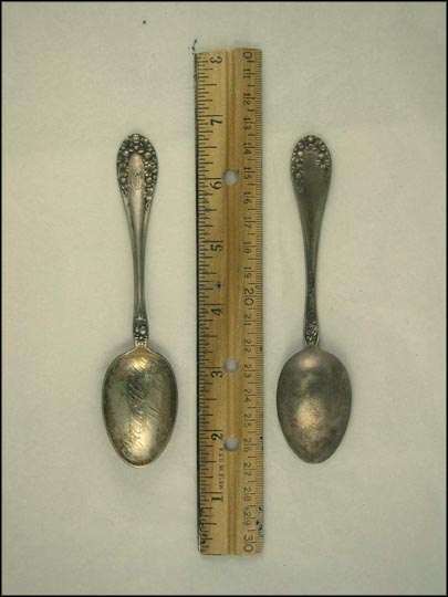 Flower Design, Walla Walla, Washington Souvenir Spoon MAIN