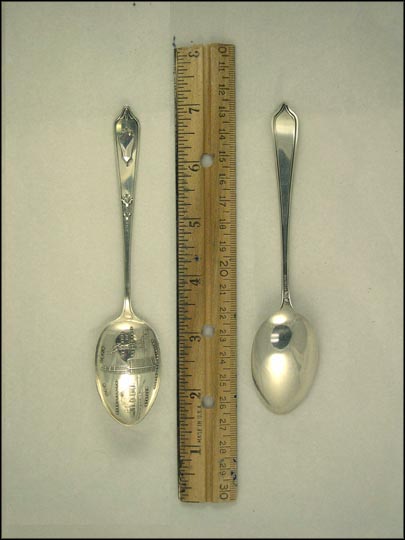 Grand Central Station, Statue of Liberty, Woolworth Building, New York Souvenir Spoon MAIN